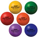 Ensemble de 6 ballons en mousse haute densité recouverte de polyuréthane Volley® «AllRound», 18 cm (7")