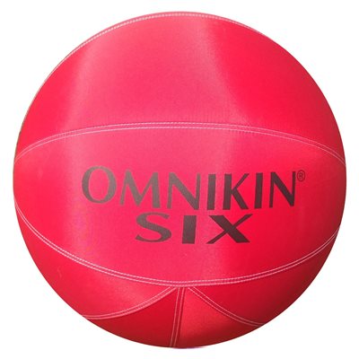 Ballon Omnikin® «Six» rouge, 46 cm (18")