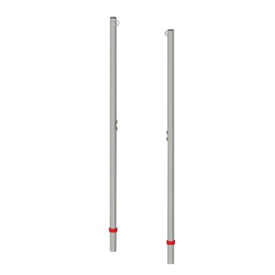 Pair of Single Steel Badminton Posts, 1.9" (5 cm)