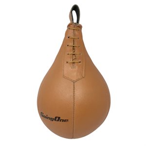 Ballon-poire en cuir beige Going One®, 38 cm (15")