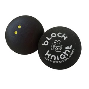 Balle de squash double point jaune Black Knight® 