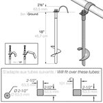 Anchoring System for «ScoreMaster» Soccer Goal, Without Installation Tool