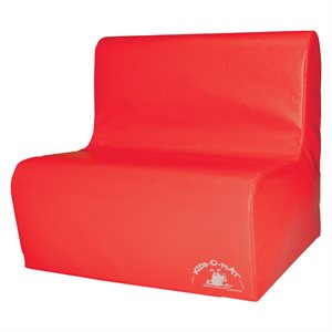 Foam chair for 2 children, red