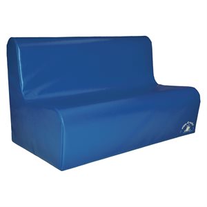 Sofa en mousse 3 places pour enfants, bleu