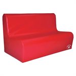 Sofa en mousse 3 places pour enfants, rouge