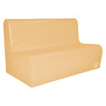 Foam chair for 3 children, tan