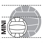 Ballon de mini-volleyball de plage Mikasa® «Beach Classic», réplique du modèle des J.O., 15 cm (6")