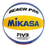 Ballon de volleyball de plage officiel FIVB 2024 en cuir synthétic Mikasa® «Beach Pro»