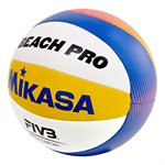 Ballon de volleyball de plage officiel FIVB 2024 en cuir synthétic Mikasa® «Beach Pro»