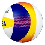 Ballon de volleyball de plage en cuir synthétique Mikasa® «Beach Classic», réplique du modèle des J.O.