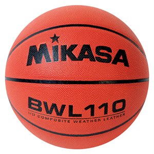 Ballon de basketball Mikasa en cuir composite