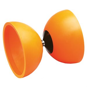 Rubber diabolo 4", with booklet