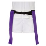 Ceinture de flag-football a double fanions mauves