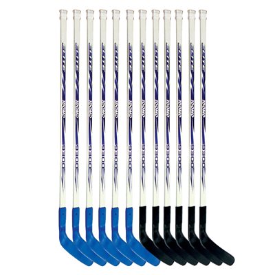 12 bâtons de hockey DOM Elite en fibre de verre