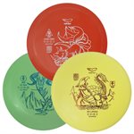 Ensemble de 3 frisbees de Disc-Golf en polymère