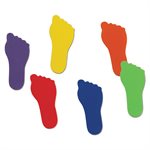 12 marqueurs en forme de pieds