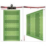 Tableau de jeu Fox40® «Smartcoach Pro», rugby, 25,5 x 40 cm (10 x 16")