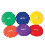 Ensemble de 6 frisbees en plastique, 23 cm (9")