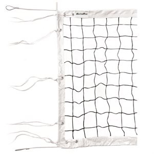 Filet de volleyball Going One® «Championship» de 9,75 m (32') blanc, avec câble en acier de 10,2 m (33,5')