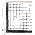 Filet de mini-volleyball Going One® de 6 m (20') blanc et noir, avec câble en acier de 8,5 m (29')