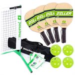 Ensemble de tournoi de pickleball complet portatif en acier PickleBall Inc® «Diller», 6,7 m (22')