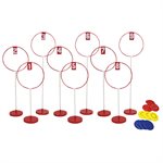 Set of 9 Indoor Frisbee Golf Targets with Frisbees