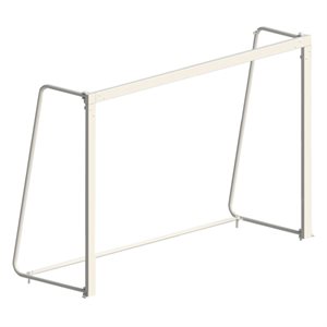 Paire de buts de handball JUNIOR en aluminium peint blanc, 1,5 x 2 m (5' x 7')