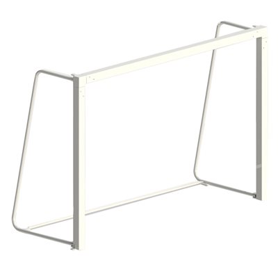 Paire de buts de handball SÉNIOR en aluminium peint blanc, 1,98 x 2,97 m (6'6" x 9'9")