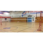 Paire de Poteaux de volleyball / badminton, acier, 1 7 / 8"