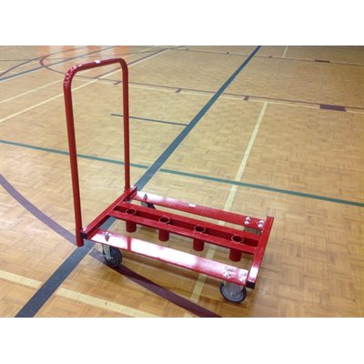 Chariot à poteaux de volleyball en acier Laurentian Athletics®, Capacité de 4 poteaux de 4,8 cm (1,9")