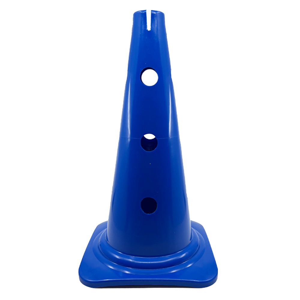 Hard plastic cone with holed sides