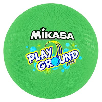 Ballon de jeu en caoutchouc vert fluo Mikasa® «PlayGround», 21,5 cm (8,5")