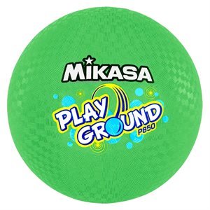 Ballon de jeu en caoutchouc vert fluo Mikasa® «PlayGround», 21,5 cm (8,5")