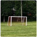 Paire de buts de mini-soccer en aluminium, poteaux carrés, 5' x 8' x 2,25' x 4'