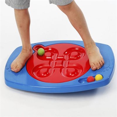 Plastic Balance Board with 2 Interchangeable Engraved Paths