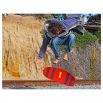 Planche d'équilibre de luxe en forme de surf The Spooner® «Pro», 65 x 29 cm (25,5 x 11")