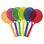 Ensemble de 6 raquettes de tennis en plastique, 53 cm (21")