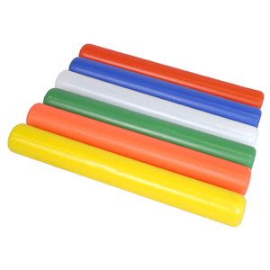 6 plastic relay batons