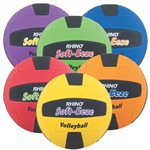 Ensemble de 6 ballons de volleyball de débutants Rhino Skin® «Soft-Eeze»