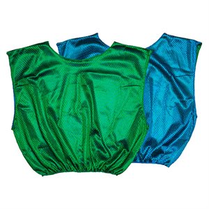 Camisole réversible,adulte, bleu-vert