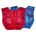 Reversible Blue and Red Nylon Pinnie for Adults