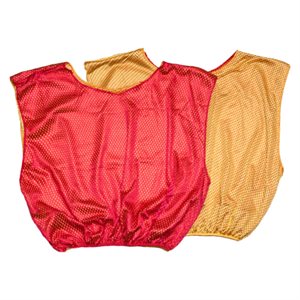 Reversible Yellow and Red Nylon Pinnie for Adults