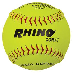 Balle de softball COR.47, jaune