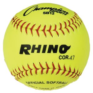 Balle de softball COR.47, jaune