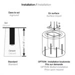 Complete Permanent Basketball Structure, Fan-Shaped Polyethylene Backboard