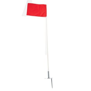 4 corner flags with pegs