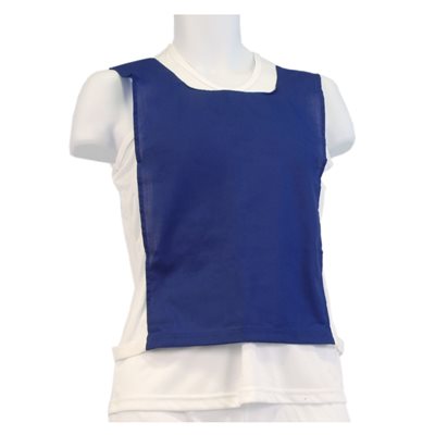 Blue Cotton Pinnie with Elastic and Velcro for Kids