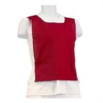 Red Cotton Pinnie with Elastic and Velcro for Kids