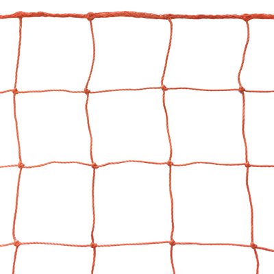 Pair of Orange Nets for Junior Soccer Goals, 2 mm, 6.5' x 18' x 4' x 10'