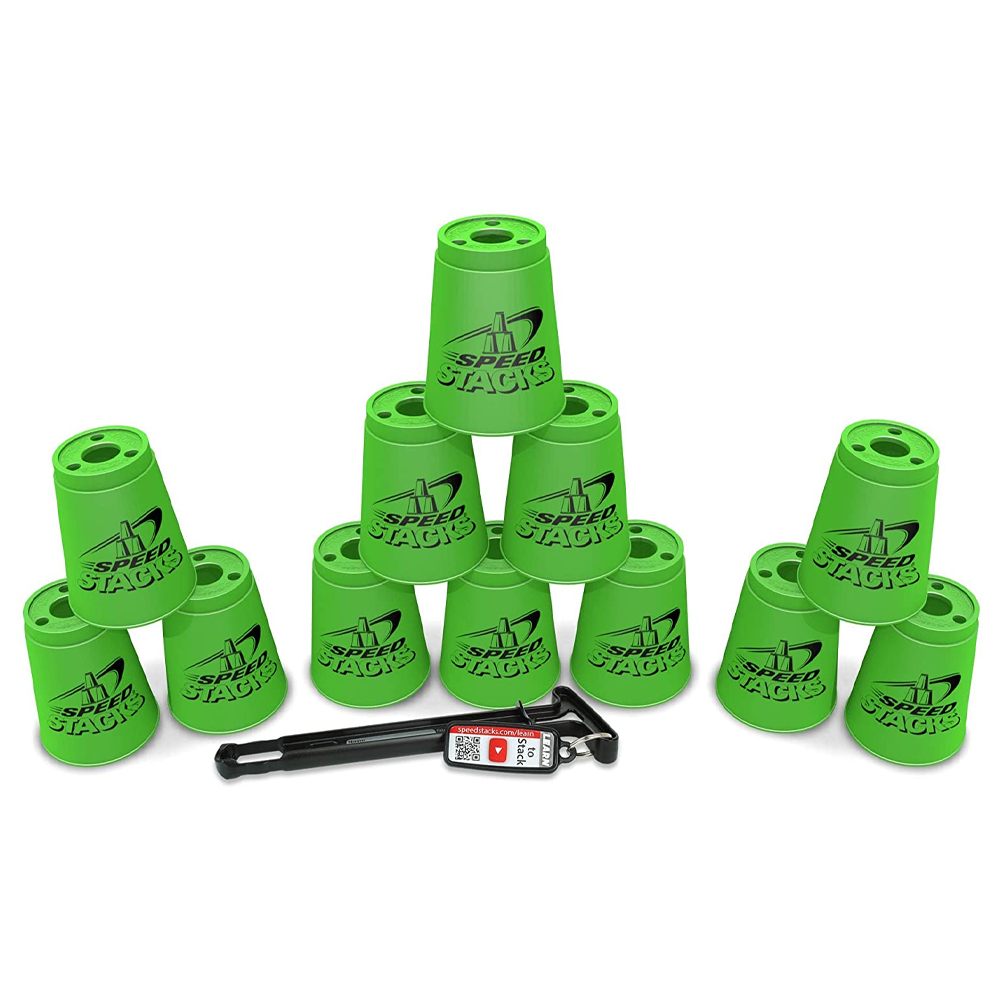 Ens. de 12 gobelets Speed Stacks, verts